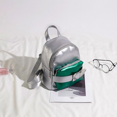 Rucsac de dama cu buzunar exterior si curea in mai multe culori