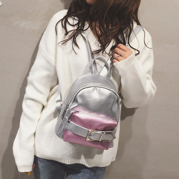 Rucsac de dama cu buzunar exterior si curea in mai multe culori