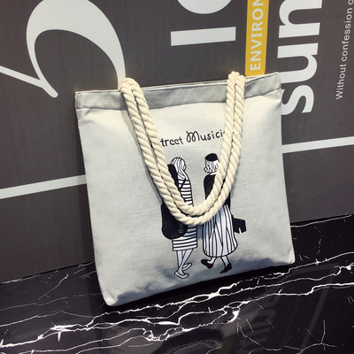 Geanta de dama de zi cu zi in mai multe culori cu inscriptie si imprimeu