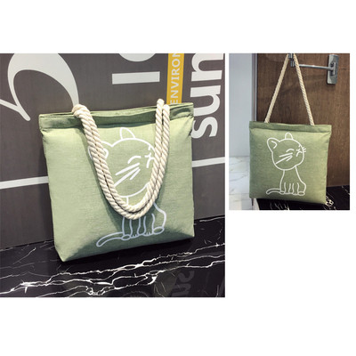 Geanta de dama de zi cu zi in mai multe culori cu inscriptie si imprimeu