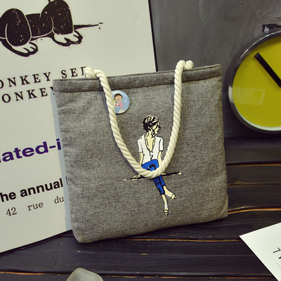 Geanta de dama de zi cu zi in mai multe culori cu inscriptie si imprimeu