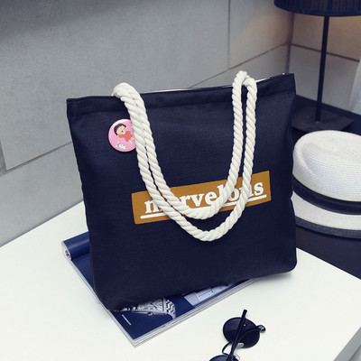 Geanta de dama de zi cu zi in mai multe culori cu inscriptie si imprimeu