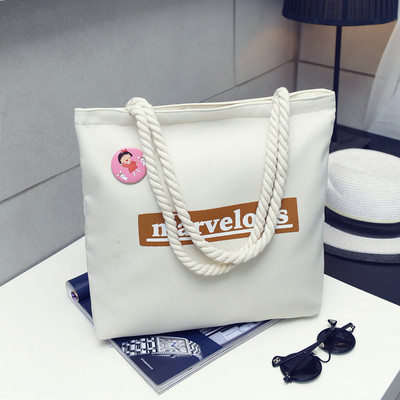 Geanta de dama de zi cu zi in mai multe culori cu inscriptie si imprimeu