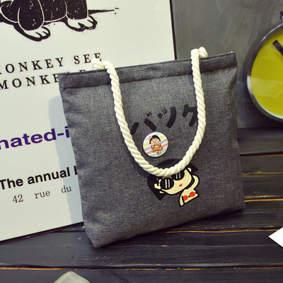 Geanta de dama de zi cu zi in mai multe culori cu inscriptie si imprimeu