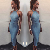 Стилна дамска рокля с цепки подходяща за всеки сезон  в два цвята 