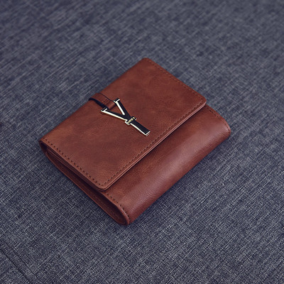 Portofel de dama modern cu element metalic in 2 marimi