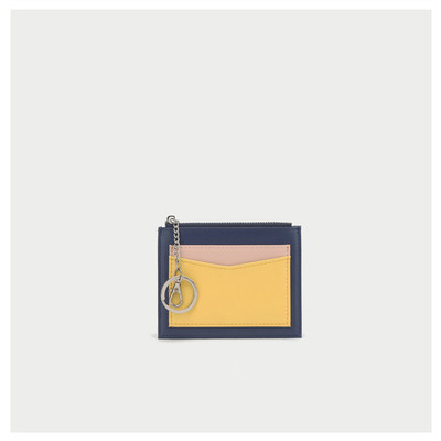 Portofel mic de dama cu fermoar din piele ecologica in 2 culori