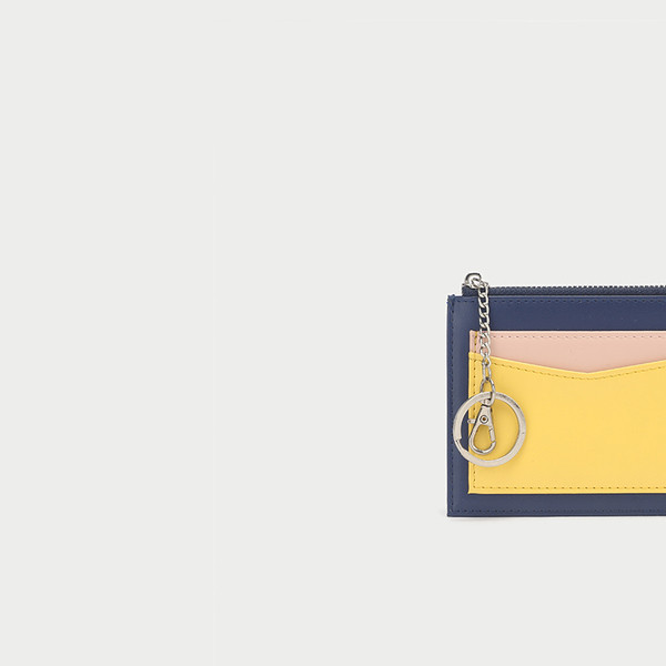 Portofel mic de dama cu fermoar din piele ecologica in 2 culori