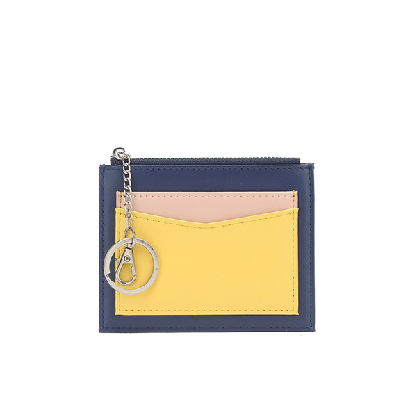 Portofel mic de dama cu fermoar din piele ecologica in 2 culori