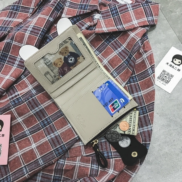 Portofel mic de dama modern din piele ecologica cu