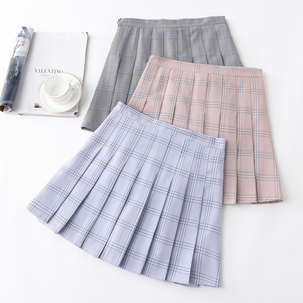 Лятна свежа плисирана пола в няколко цвята 