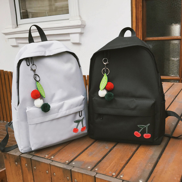 Rucsac de dama cu broderie si accesoriu in trei culori
