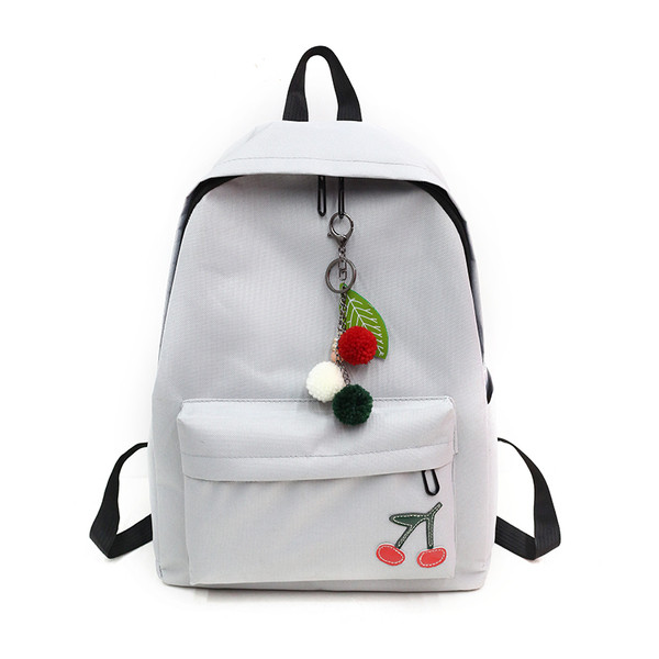 Rucsac de dama cu broderie si accesoriu in trei culori