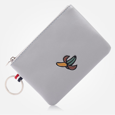 Portofel mic de dama pentru acte cu fermoar din piele ecologica