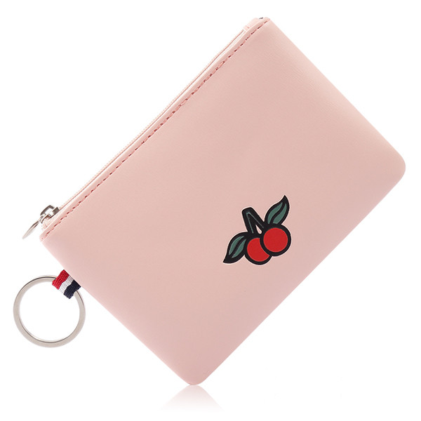 Portofel mic de dama pentru acte cu fermoar din piele ecologica