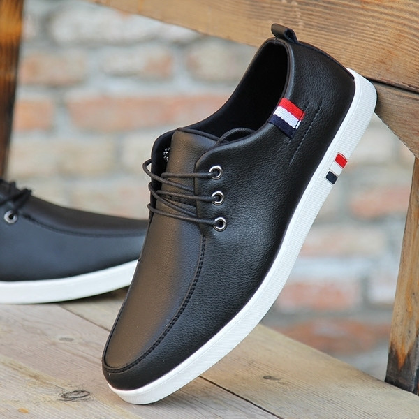 Pantofi barbatesti cu sireturi - albastru deschis, maro si negru