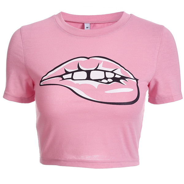 Bluza scurta de dama roz cu aplicatie