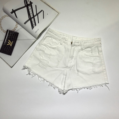 Blugi scurti de dama rupti cu talie inalta in 5 culori