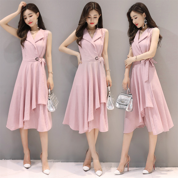 HIT Rochie eleganta de dama cu decolteu in V in mai multe culori