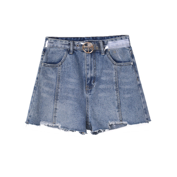 Blugi scurti eleganti de dama cu talie inalta