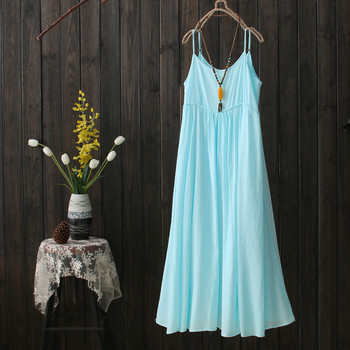 Rochie moderna de dama cu bretele subtiri model lat in mai multe culori