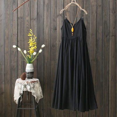 Rochie moderna de dama cu bretele subtiri model lat in mai multe culori