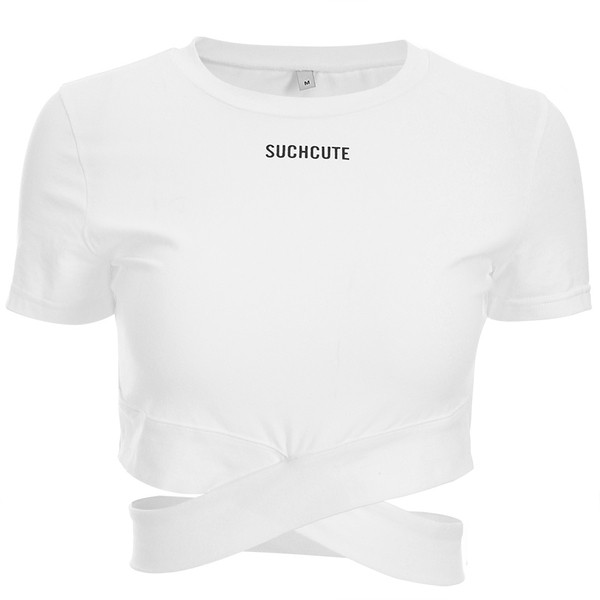 Tricou alb modern de dama cu maneci scurte