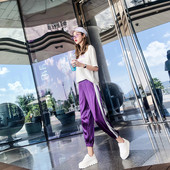 Costum casual de dama in doua culori cu margini albe