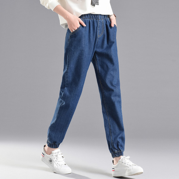 Blugi de dama cu talie inalta in trei culori