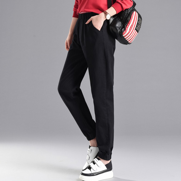 Blugi de dama cu talie inalta in trei culori