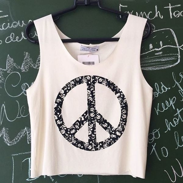 Maiou de damă alb zilnic cu imprimeu