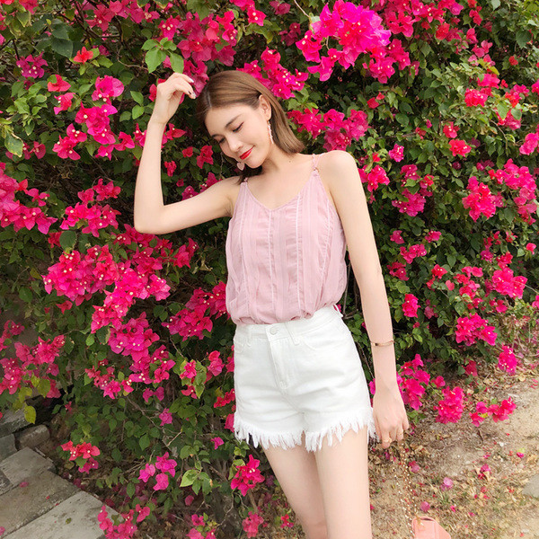 Blugi scurti dama casual cu talie inalta in 2 culori