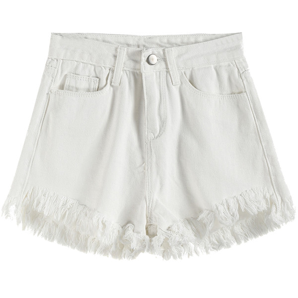 Blugi scurti dama casual cu talie inalta in 2 culori