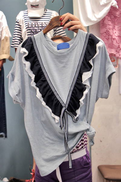 Bluză de damă modernă model NOU cu mâneci scurte în două culori