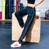 Trening de damă cu talie înaltă, de culoare închisă, cu margini albe