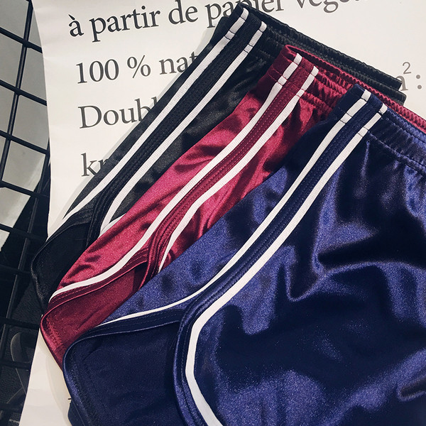 Pantaloni scurți casual dama cu talie inalta si efect stralucitor