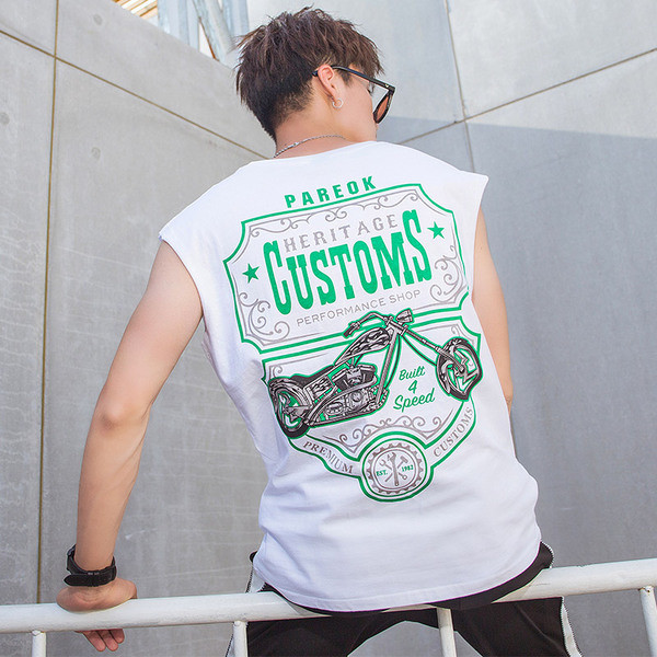 Top bărbați model larg în mai multe culori cu imprimeu color