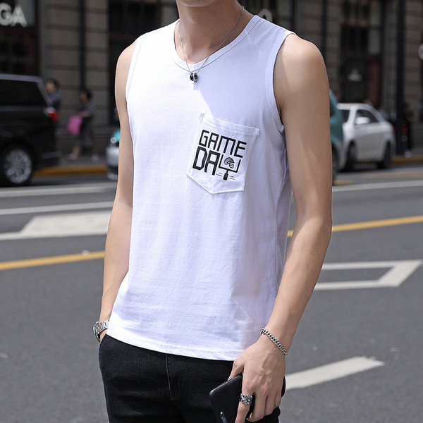 Maieu pentru bărbați cu decolteu în formă de O și inscripție