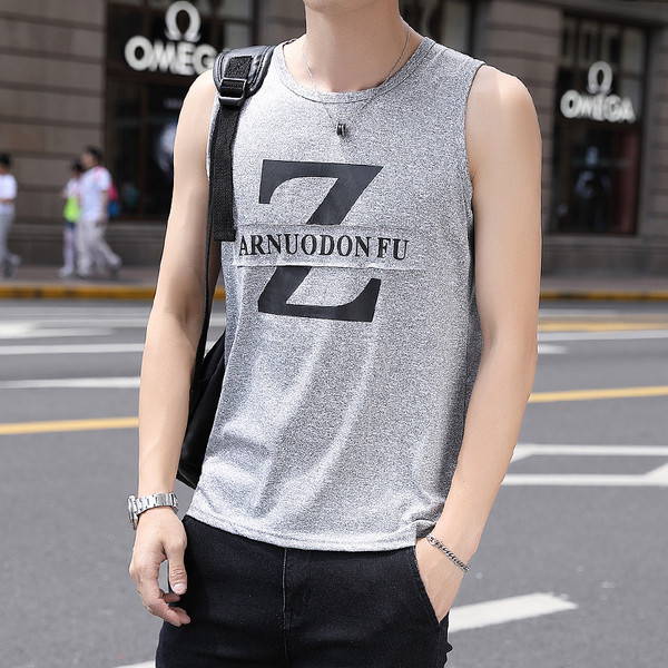 Maieu pentru bărbați cu decolteu în formă de O și inscripție