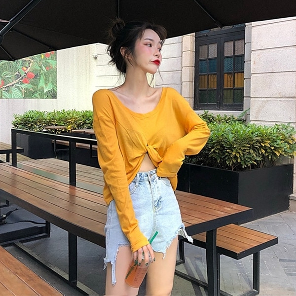 Tricou casual dama cu maneca lunga in doua culori