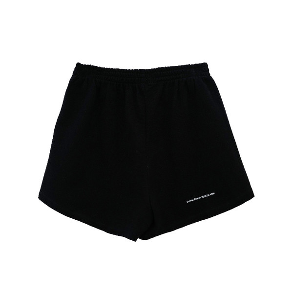 Pantaloni scurți casual de damă cu inscripție și elastic