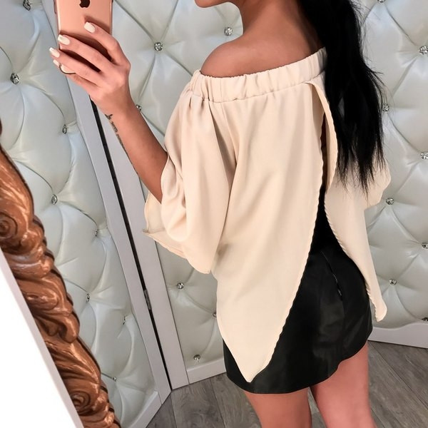 Bluza de dama cu broderie in doua culori