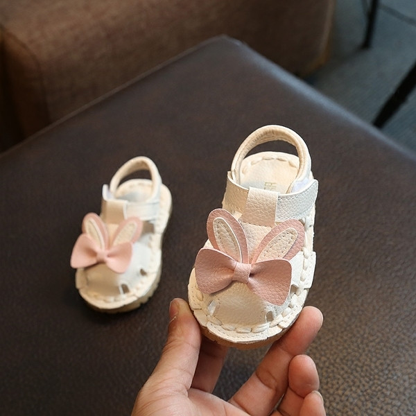 Sandale copii pentru fetita in trei culori cu decor 3D