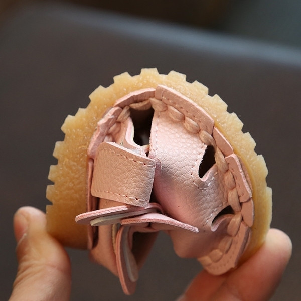 Sandale copii pentru fetita in trei culori cu decor 3D