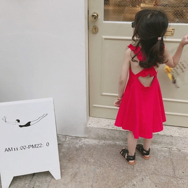 Rochie de damă modernă pentru copii, model croiat în verde și roșu