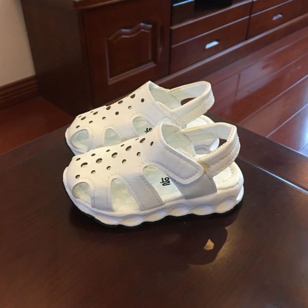 Sandale pentru copii de culoare verde și alb potrivite pentru fete și băieți