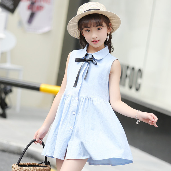 Model de croi rochie pentru copii eteric in roz si albastru