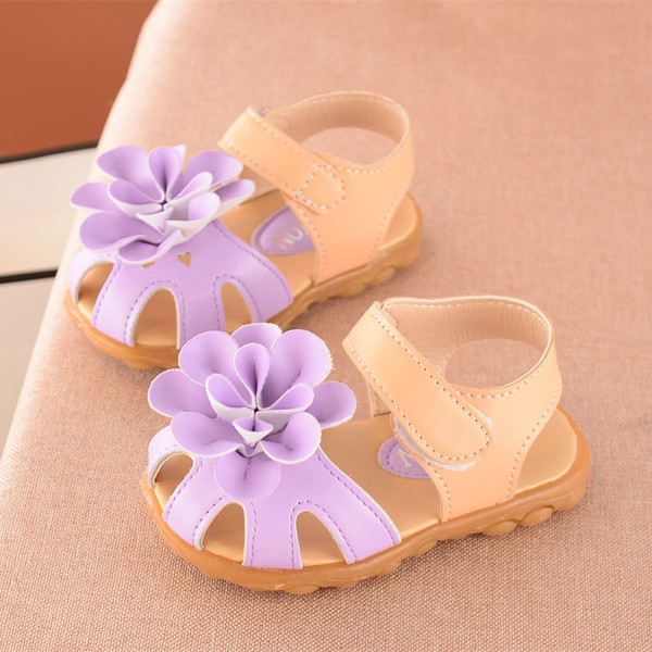 Sandale copii pentru fata in mai multe culori cu decor 3D