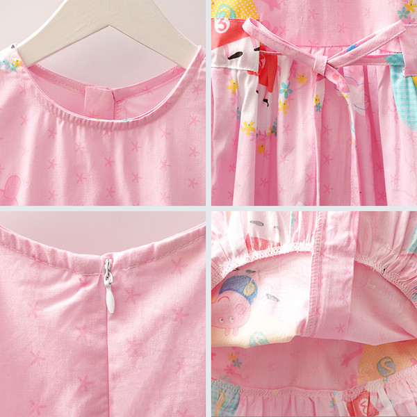 Rochie casual copii din bumbac croiat model