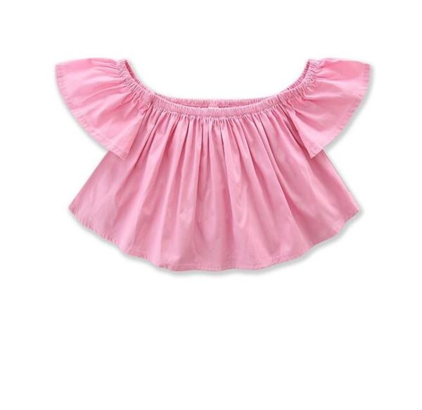 Set la modă pentru copii pentru fete, inclusiv blugi, bluză și bandă de păr